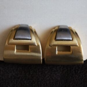 Gold and Silver Clip On Earrings
